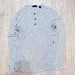 Theory small long sleeve shirt light grey